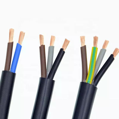 کیفیت  PVC Insulated Rubber Sheathed Flexible Cable 2 Core Fire Retardant کارخانه